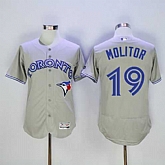 Toronto Blue Jays #19 Paul Molitor Gray 2016 Flexbase Collection Stitched Jersey,baseball caps,new era cap wholesale,wholesale hats